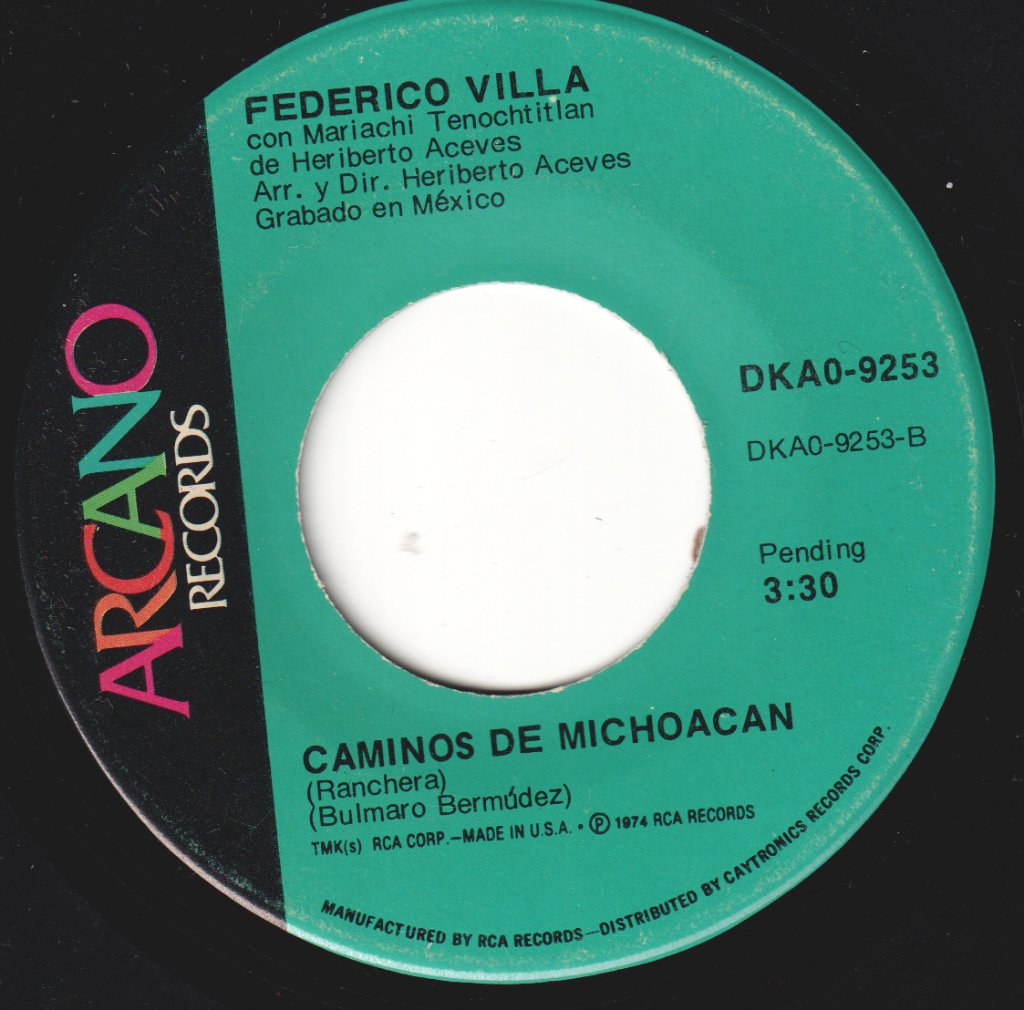 Federico Villa - Con Dinero Baila El Perro - 7 Inch