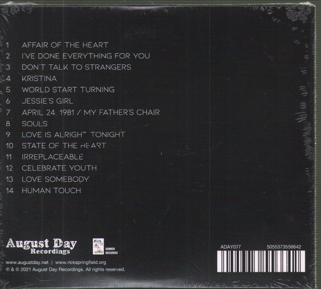 Rick Springfield - Orchestrating My Life Live - Cd