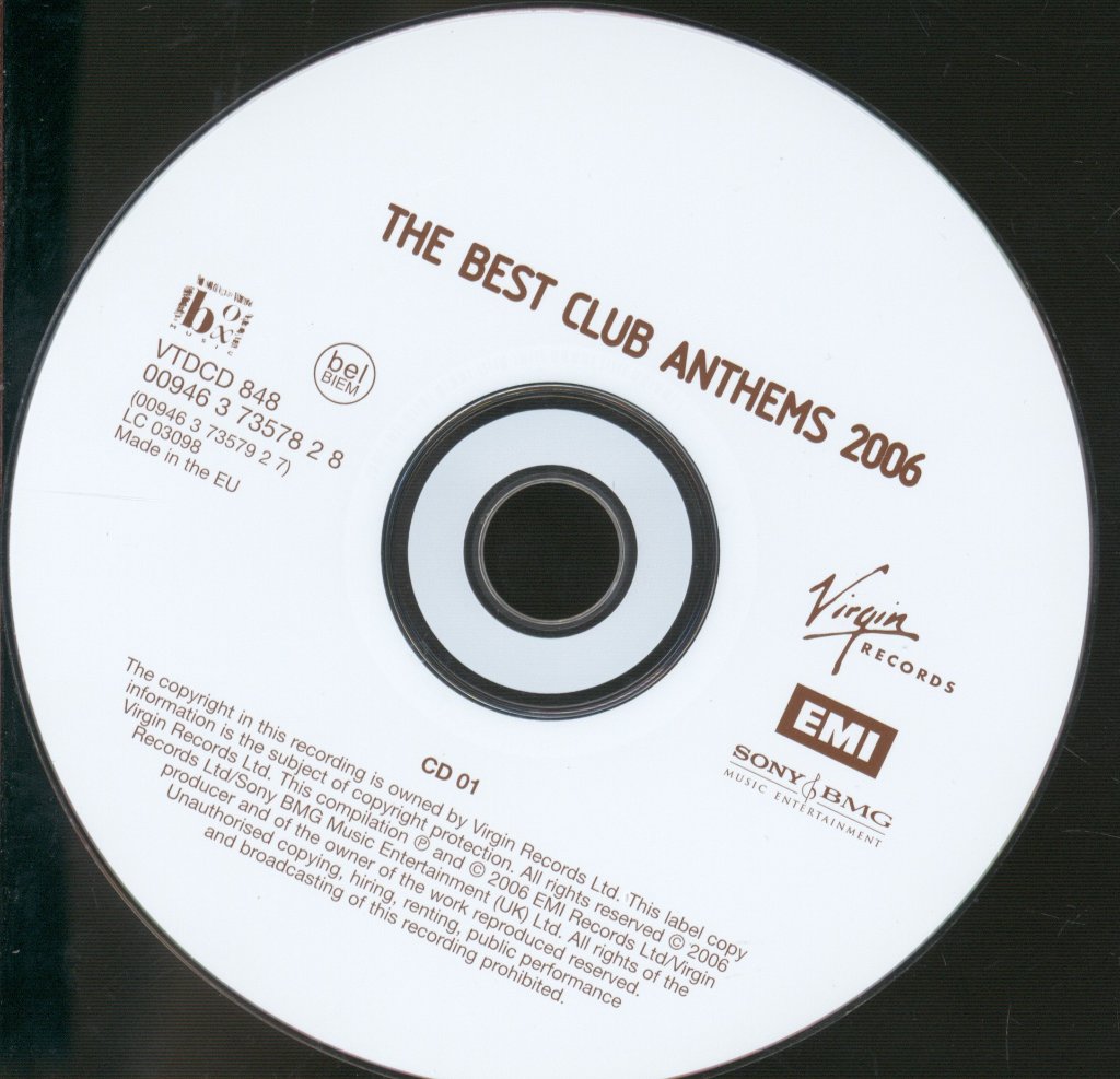 Various Artists - Best Club Anthems 2006 - Double Cd