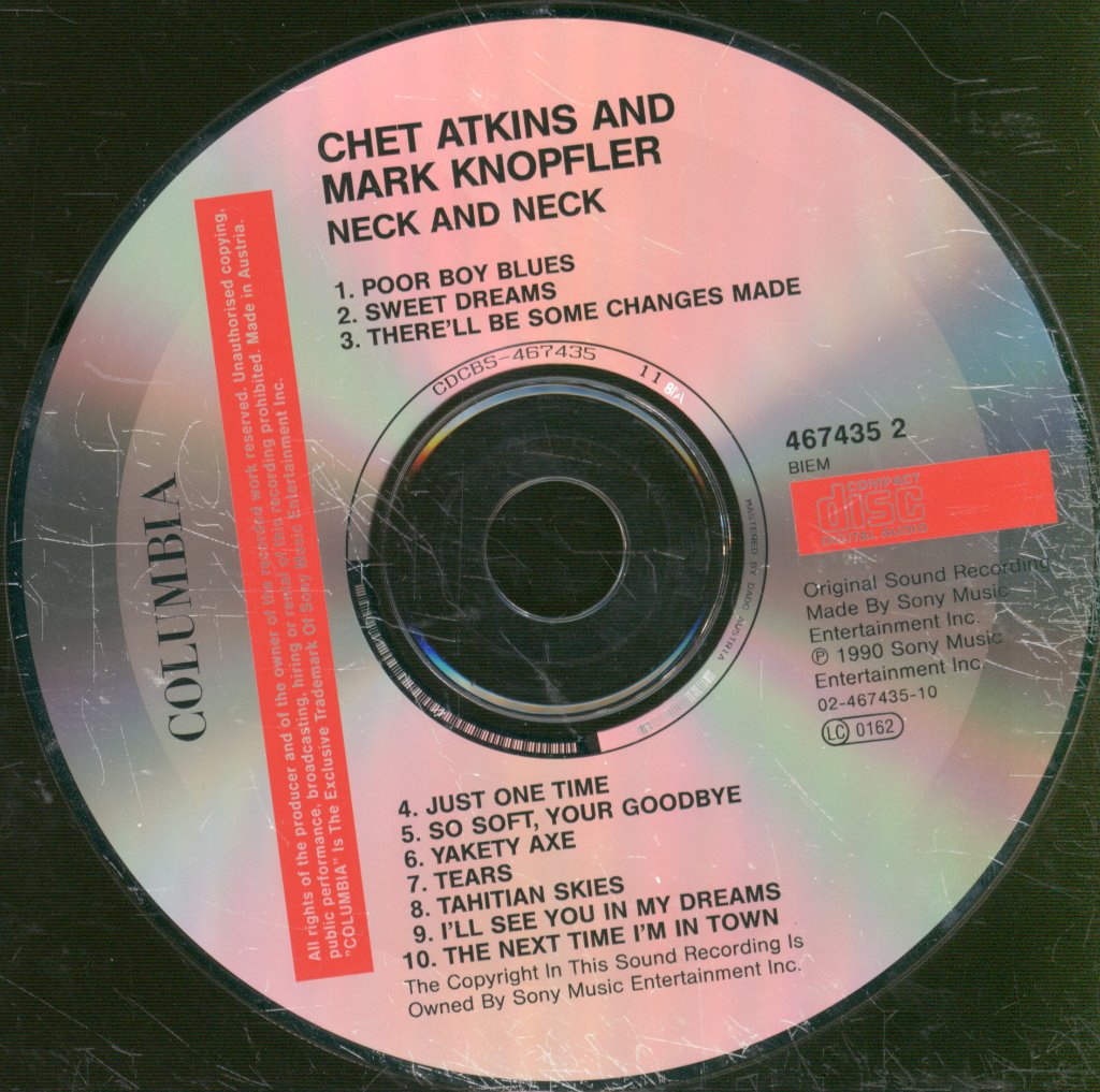 Chet Atkins And Mark Knopfler - Neck And Neck - Cd