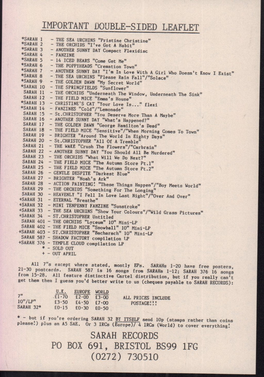 Action Painting - These Things Happen - 7 Inch