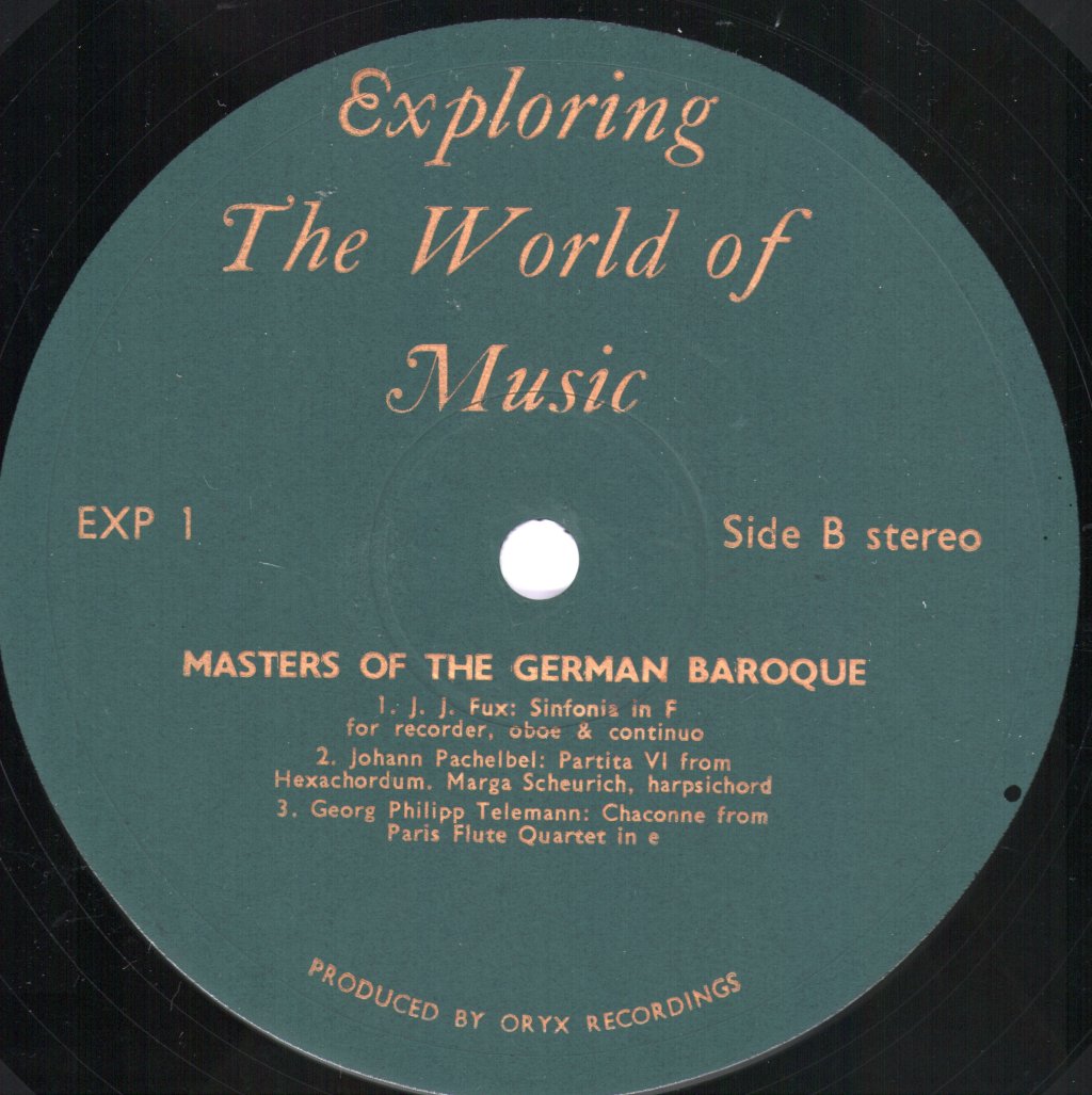 Various Artists - Masters Of The German Baroque - Lp