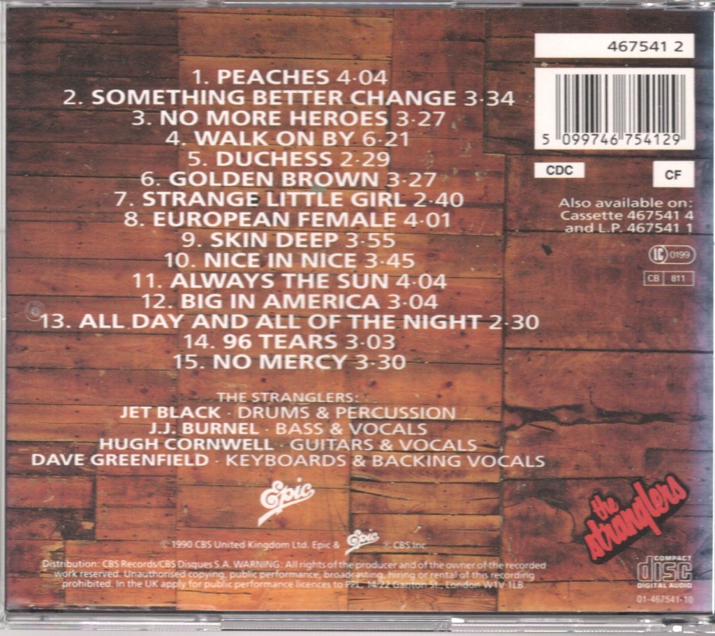 Stranglers - Greatest Hits 1977-1990 - Cd