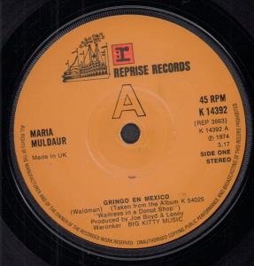 Maria Muldaur - Gringo En Mexico - 7 Inch