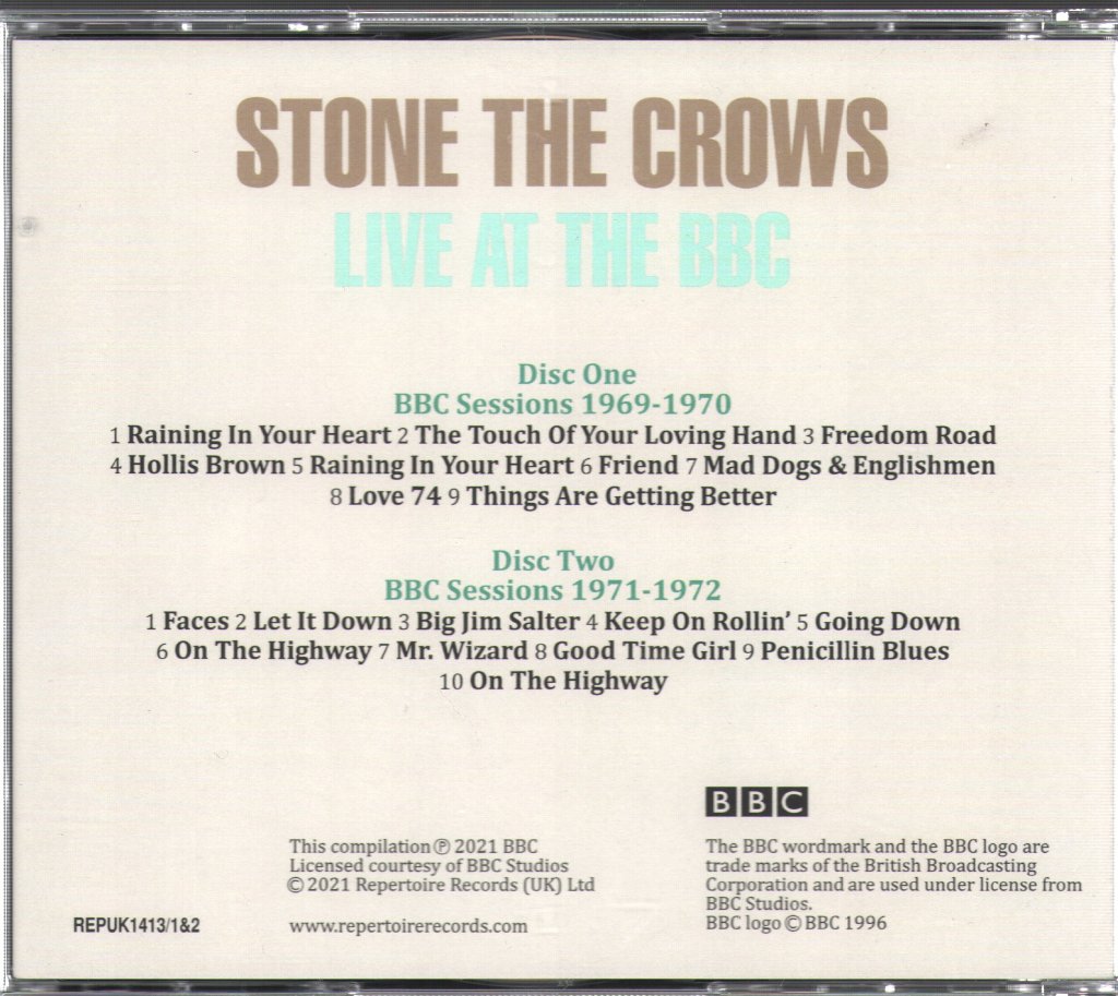 Stone The Crows - Live At The BBC - Cd Set