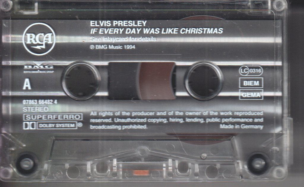 Elvis Presley - If Every Day Was Like Christmas - Cassette