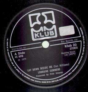 Lorraine Summers - Lay Down Beside Me - 7 Inch