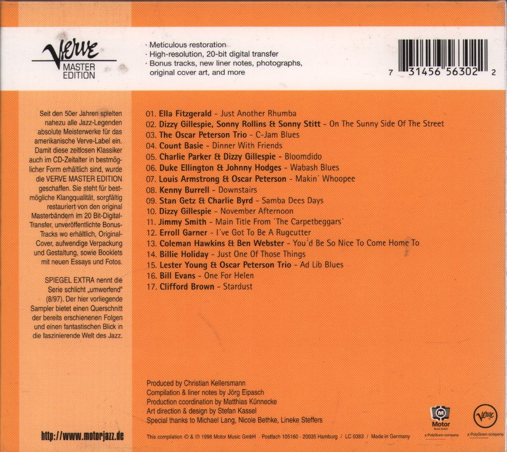 Various Artists - Best Of Verve Master Edition - Cd