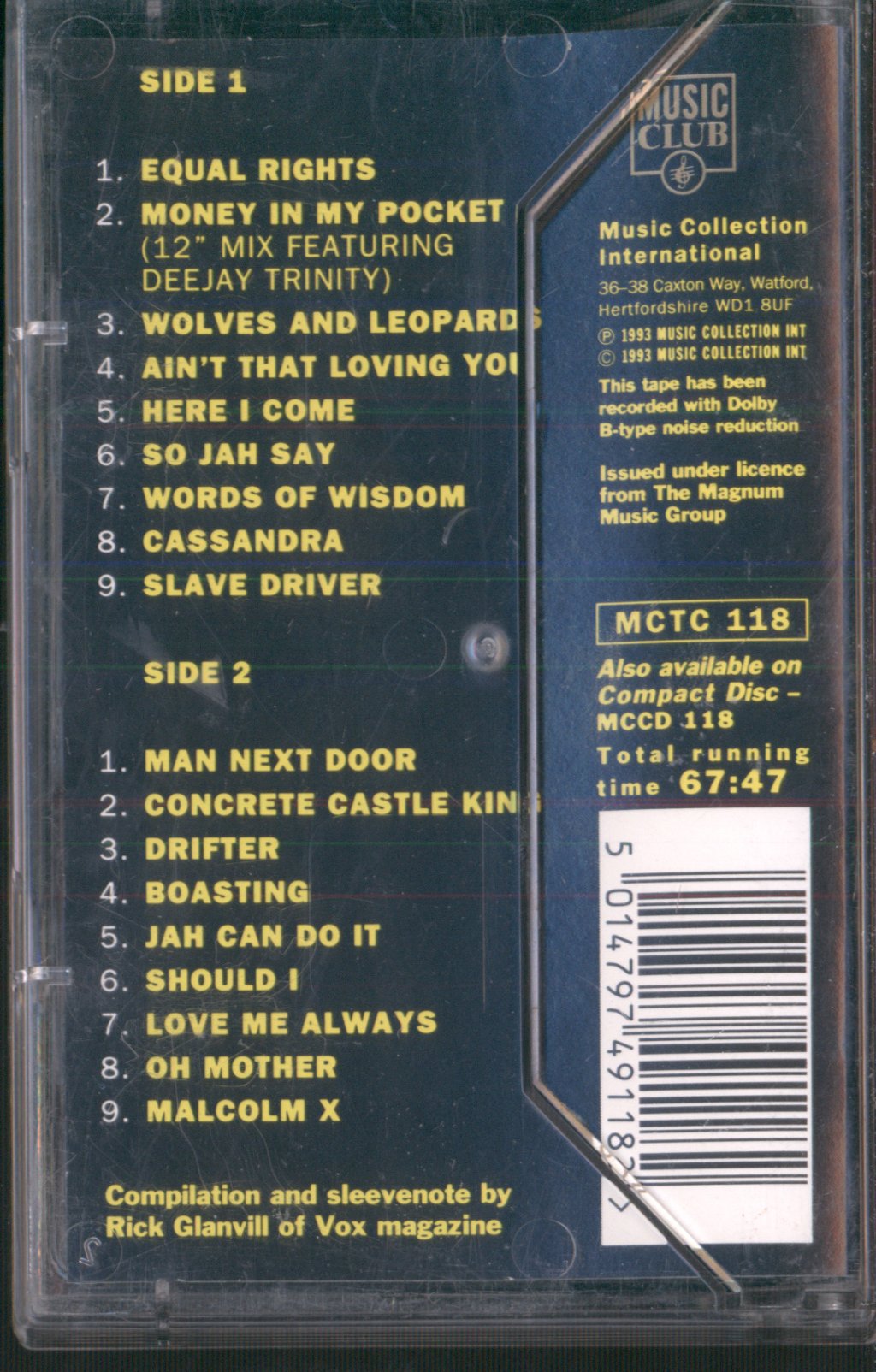 Dennis Brown - Prime Of Dennis Brown - Cassette