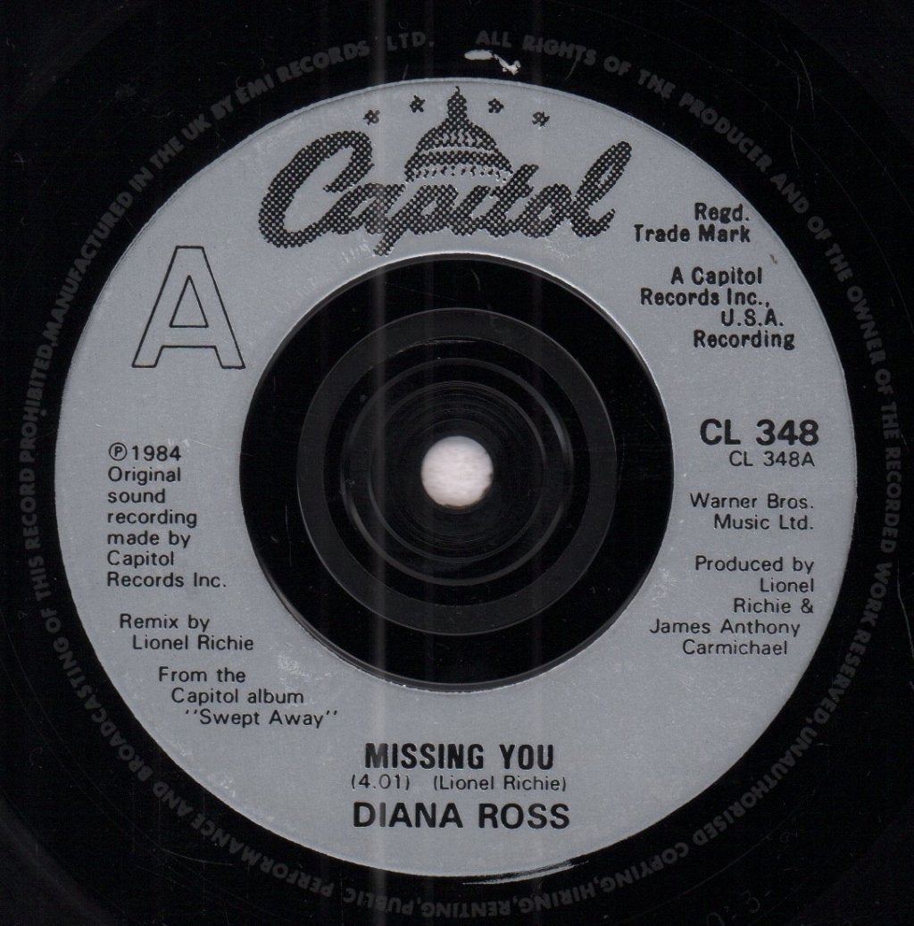 Diana Ross - Missing You - 7 Inch