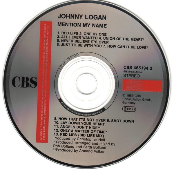 Johnny Logan - Mention My Name - Cd