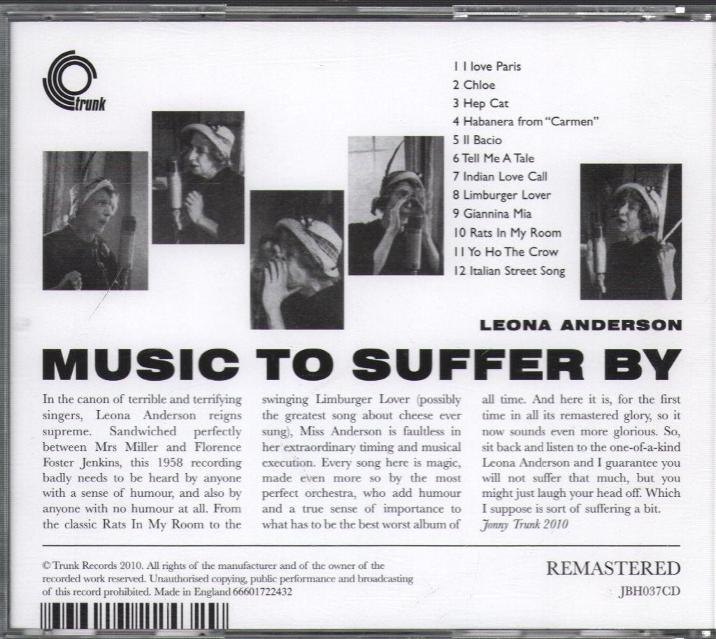 Leona Anderson - Music To Suffer By - Cd