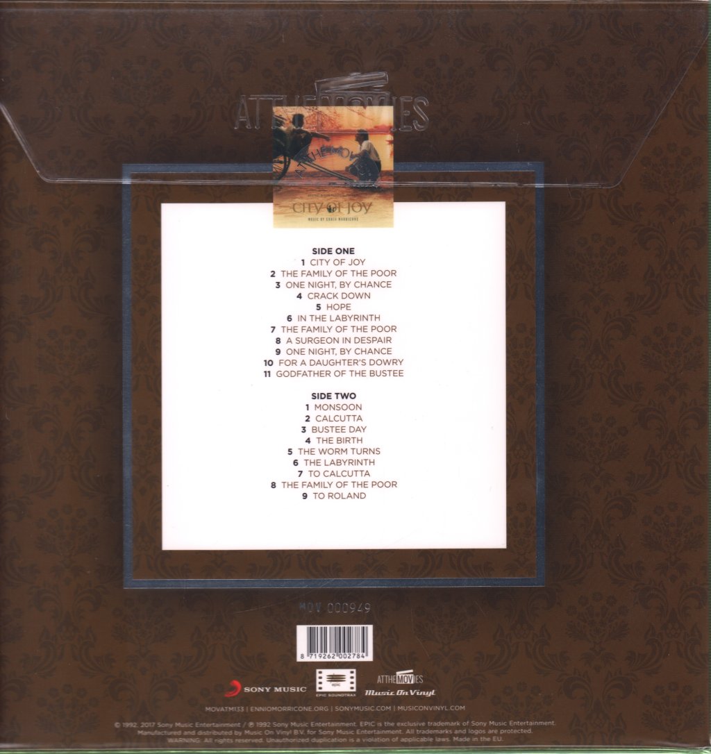 Ennio Morricone - City Of Joy (Original Motion Picture Soundtrack) - Lp