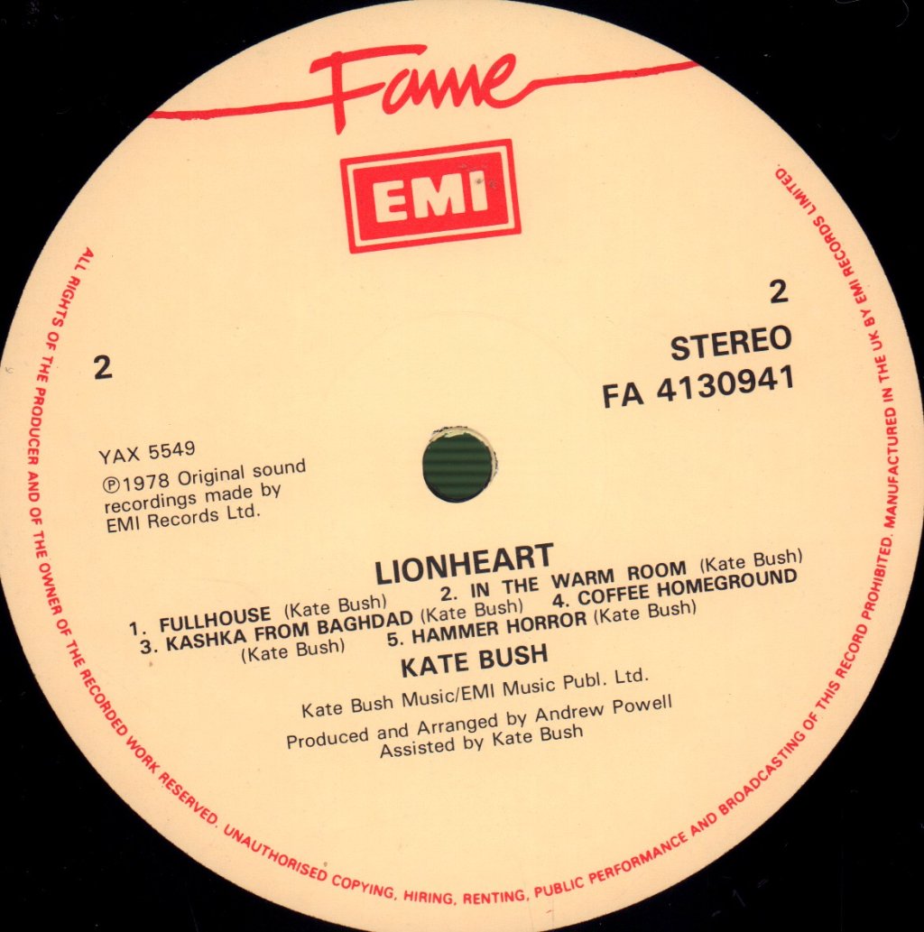 Kate Bush - Lionheart - Lp