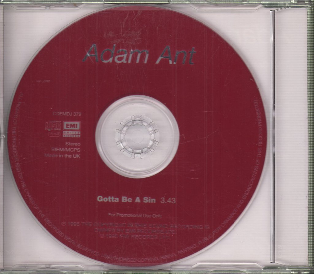 Adam Ant - Gotta Be A Sin - Cd