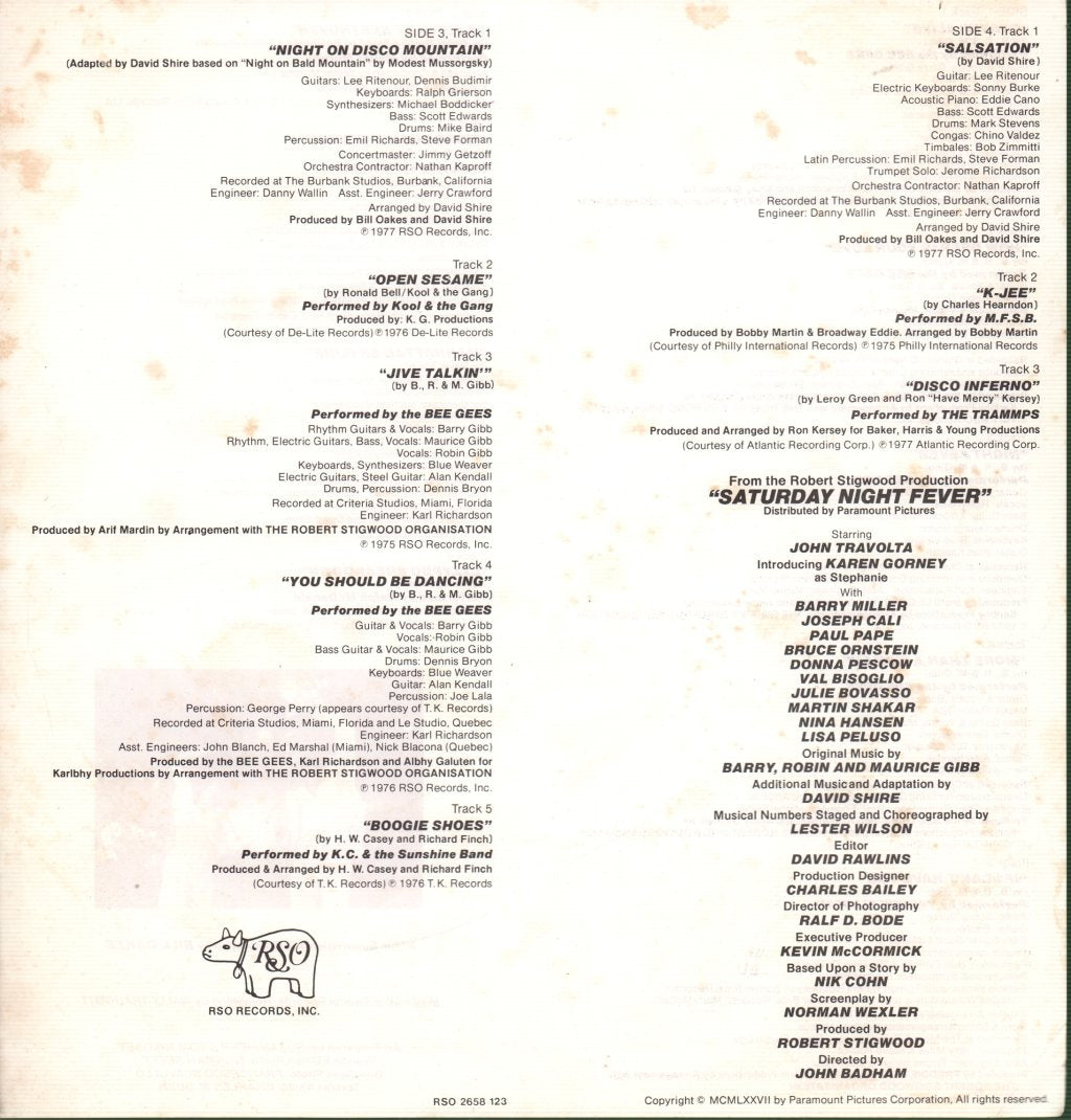 Various Artists - Saturday Night fever (Original Movie Soundtrack) - Double Lp