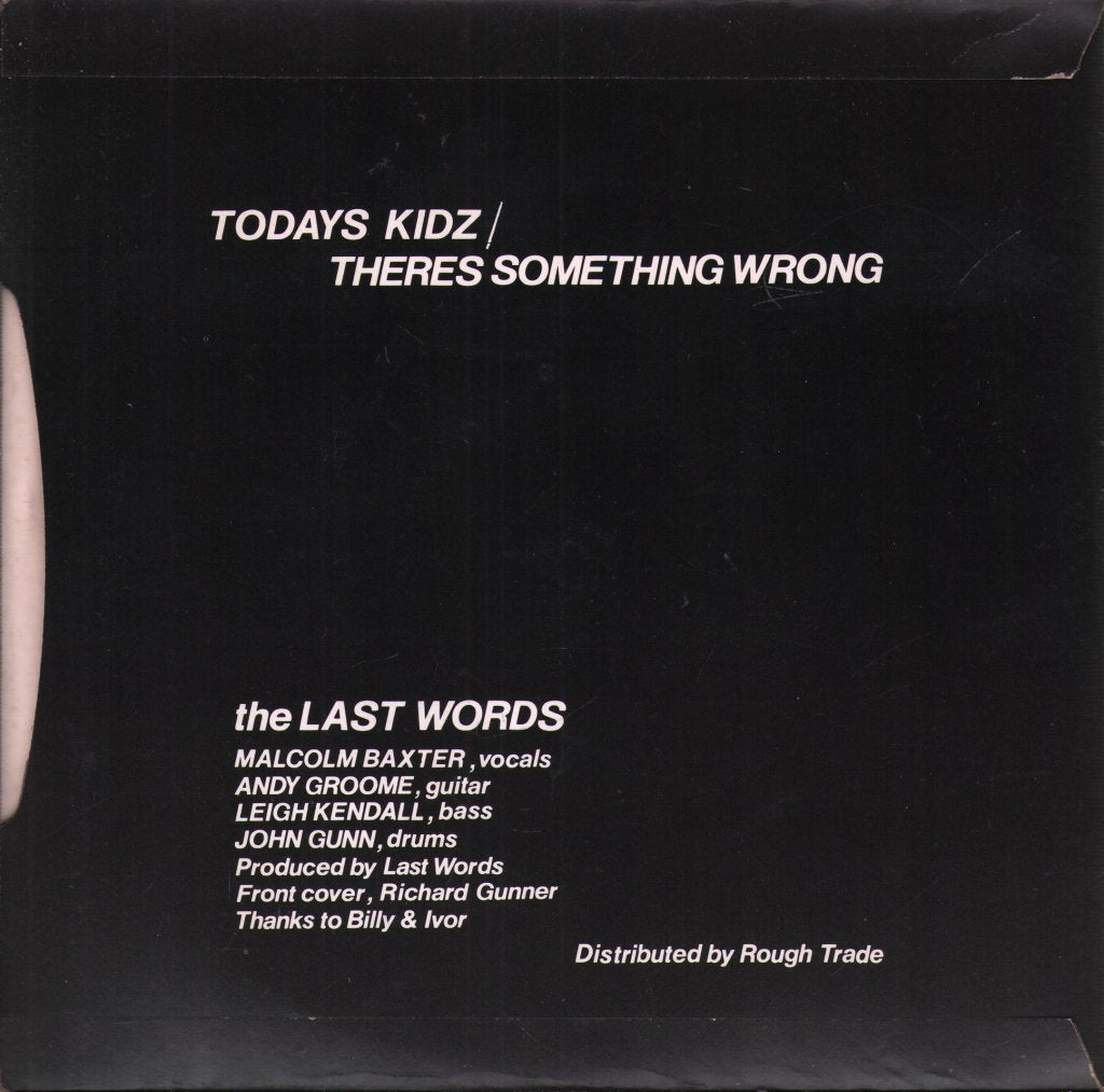 Last Words - Todays Kidz - 7 Inch