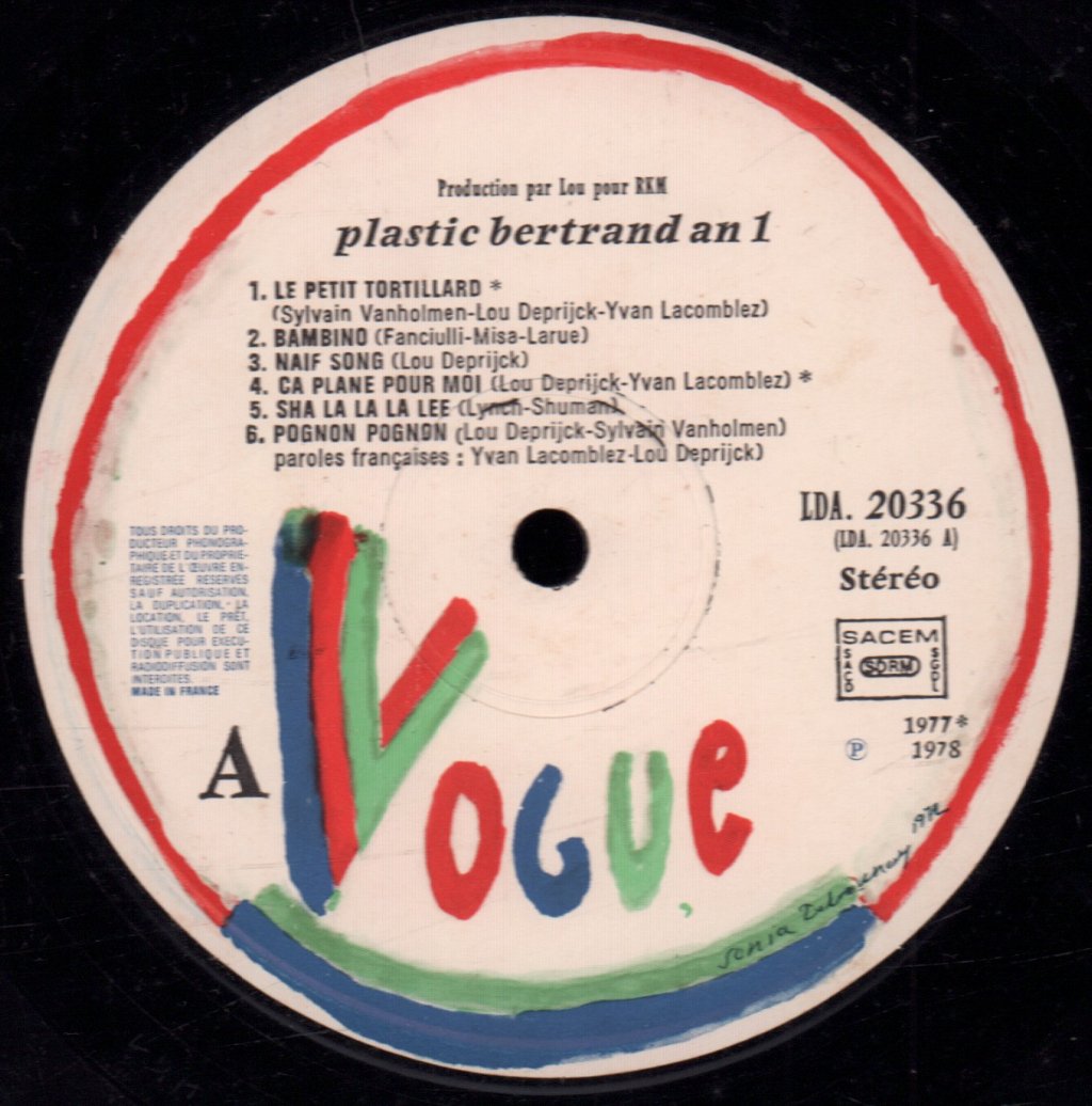 Plastic Bertrand - An 1 - Lp