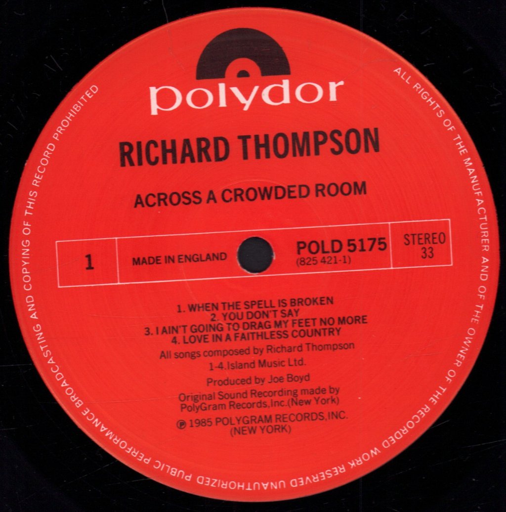 Richard Thompson - Across A Crowded Room - Lp