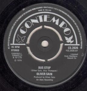 Oliver Sain - Bus Stop - 7 Inch