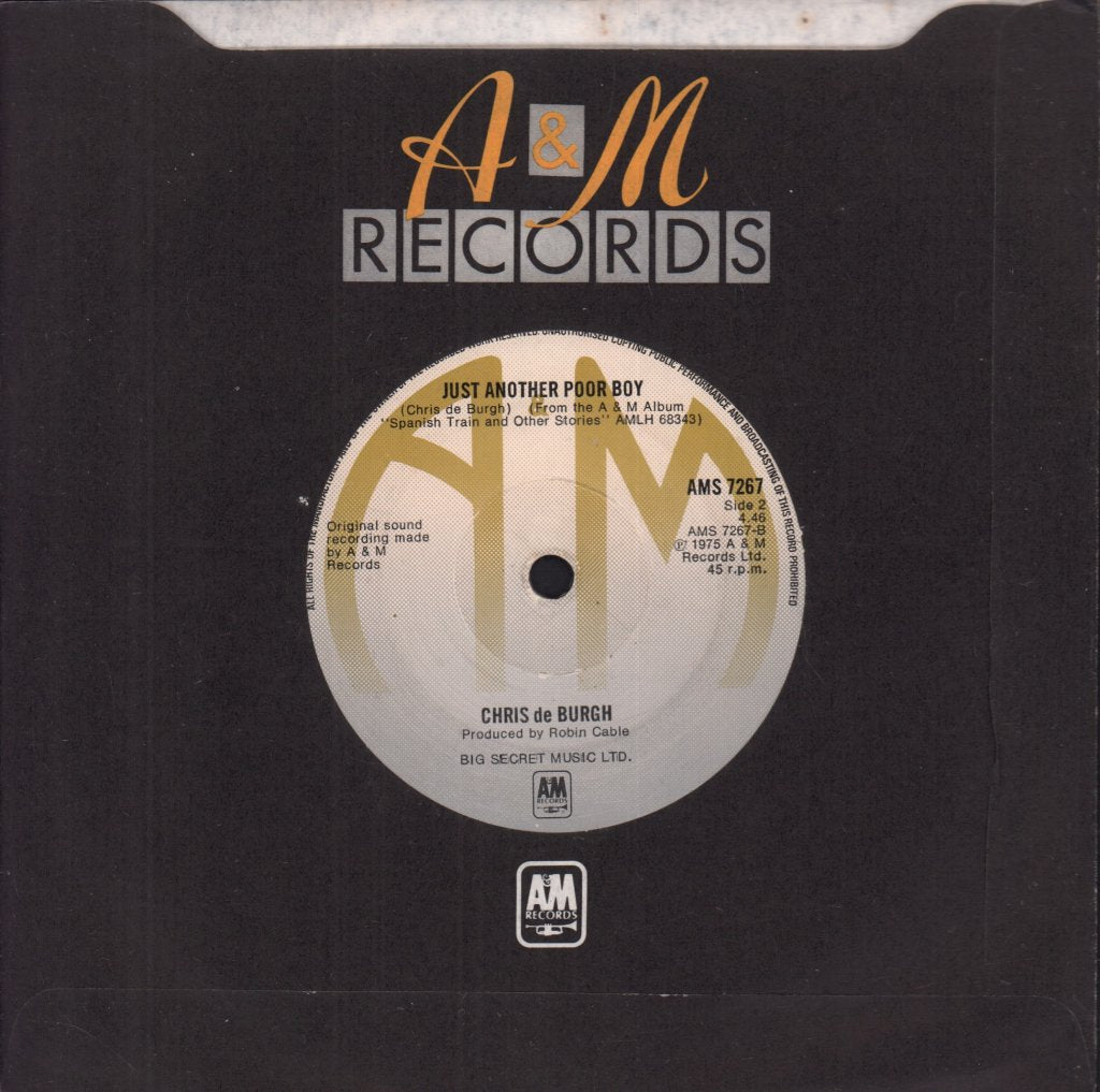 Chris De Burgh - A Spaceman Came Travelling - 7 Inch