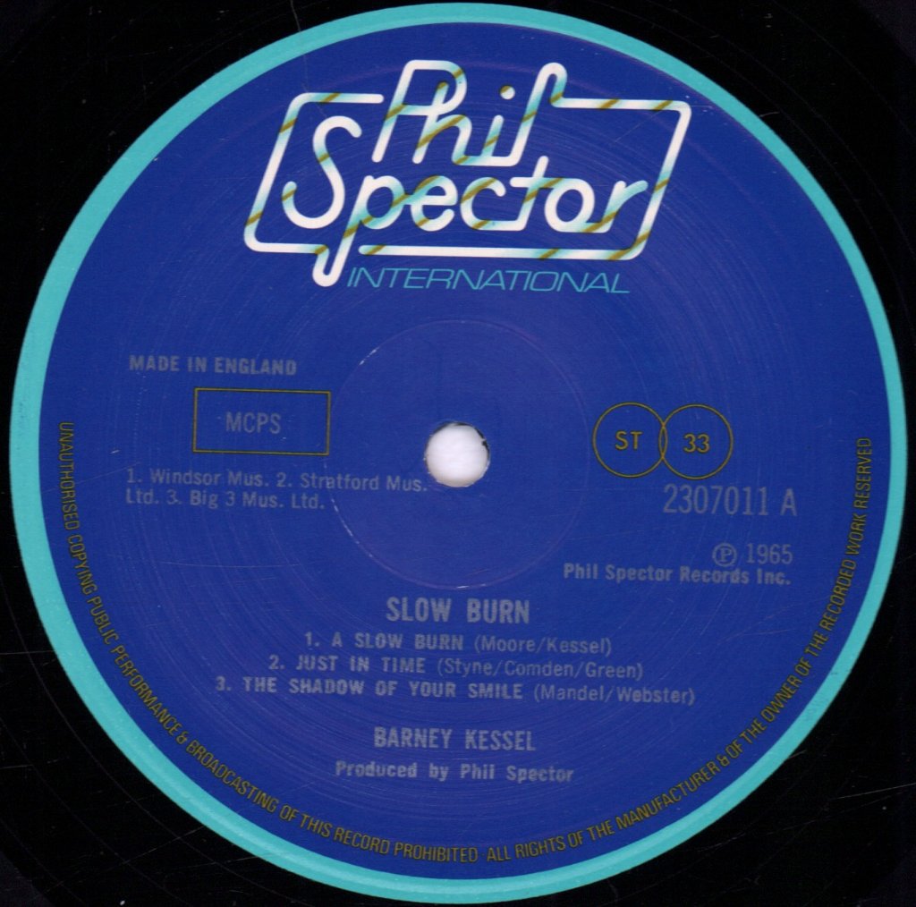Barney Kessel - Slow Burn - Lp