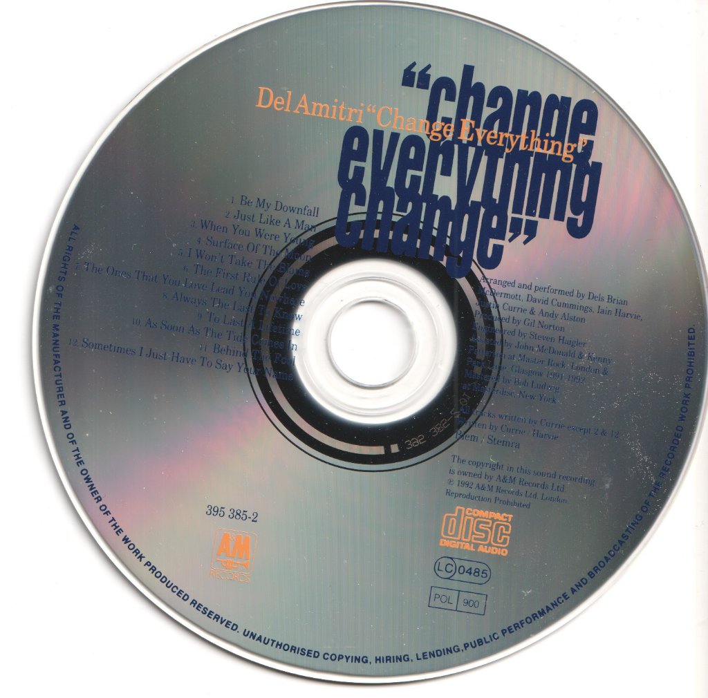 Del Amitri - Change Everything - Cd