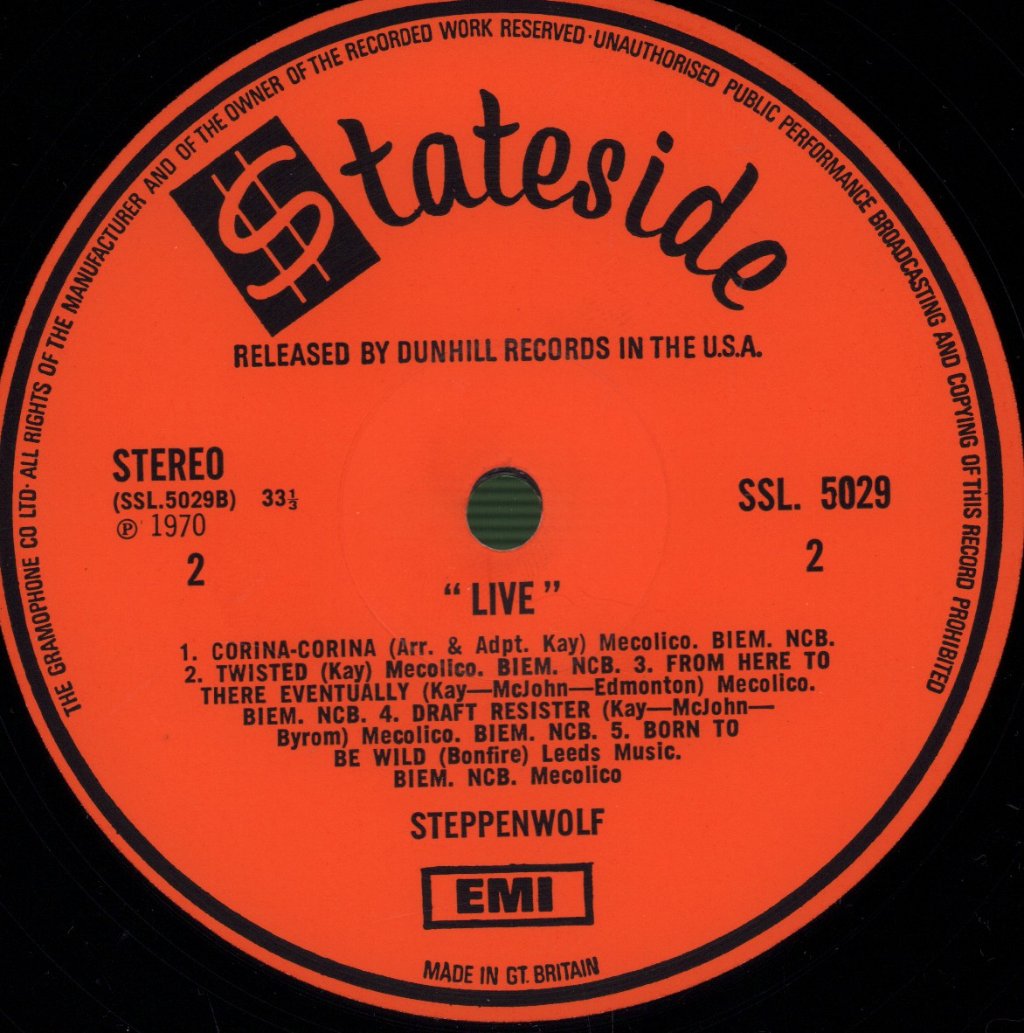 Steppenwolf - Live - Lp