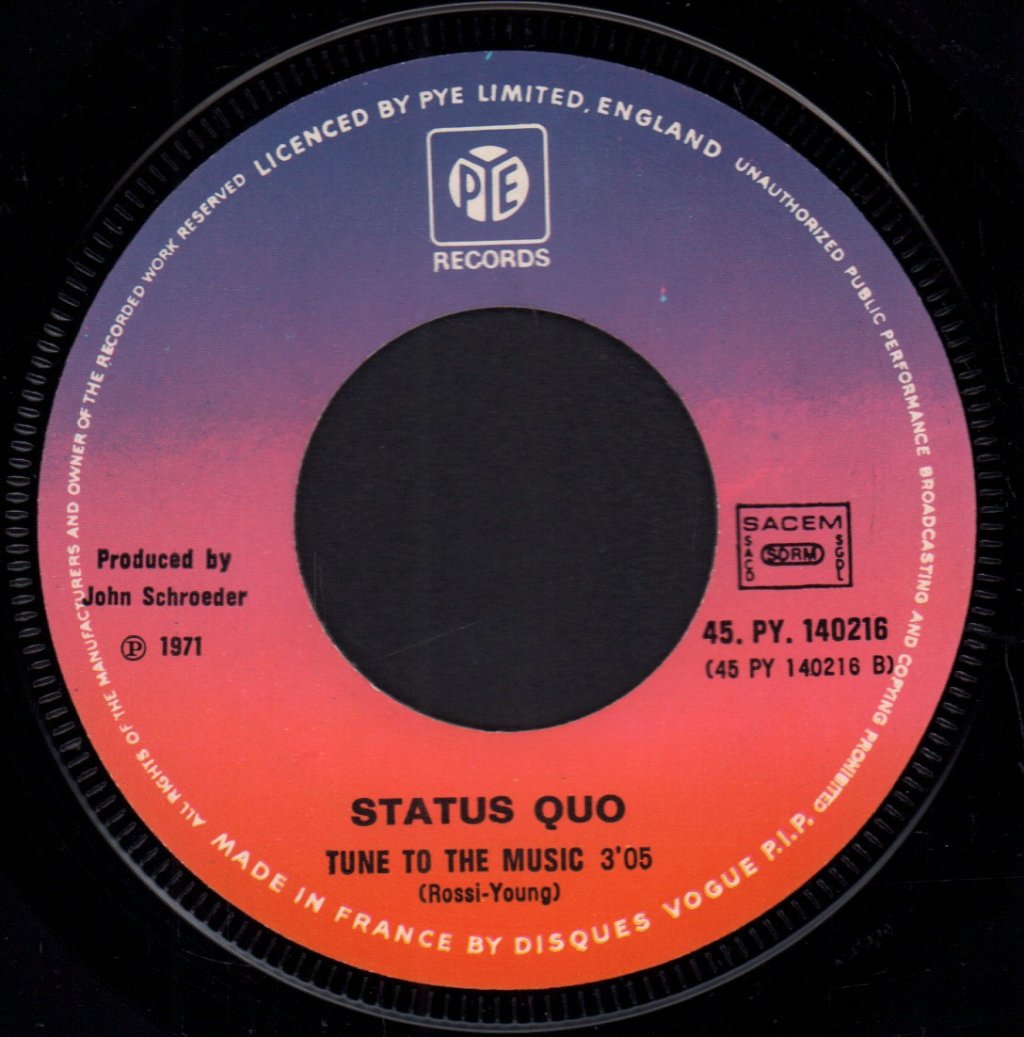 Status Quo - Spinning Wheel Blues - 7 Inch