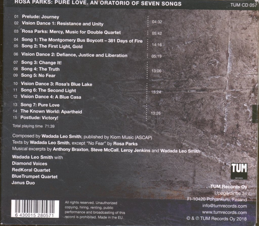 Wadada Leo Smith - Rosa Parks: Pure Love. - Cd