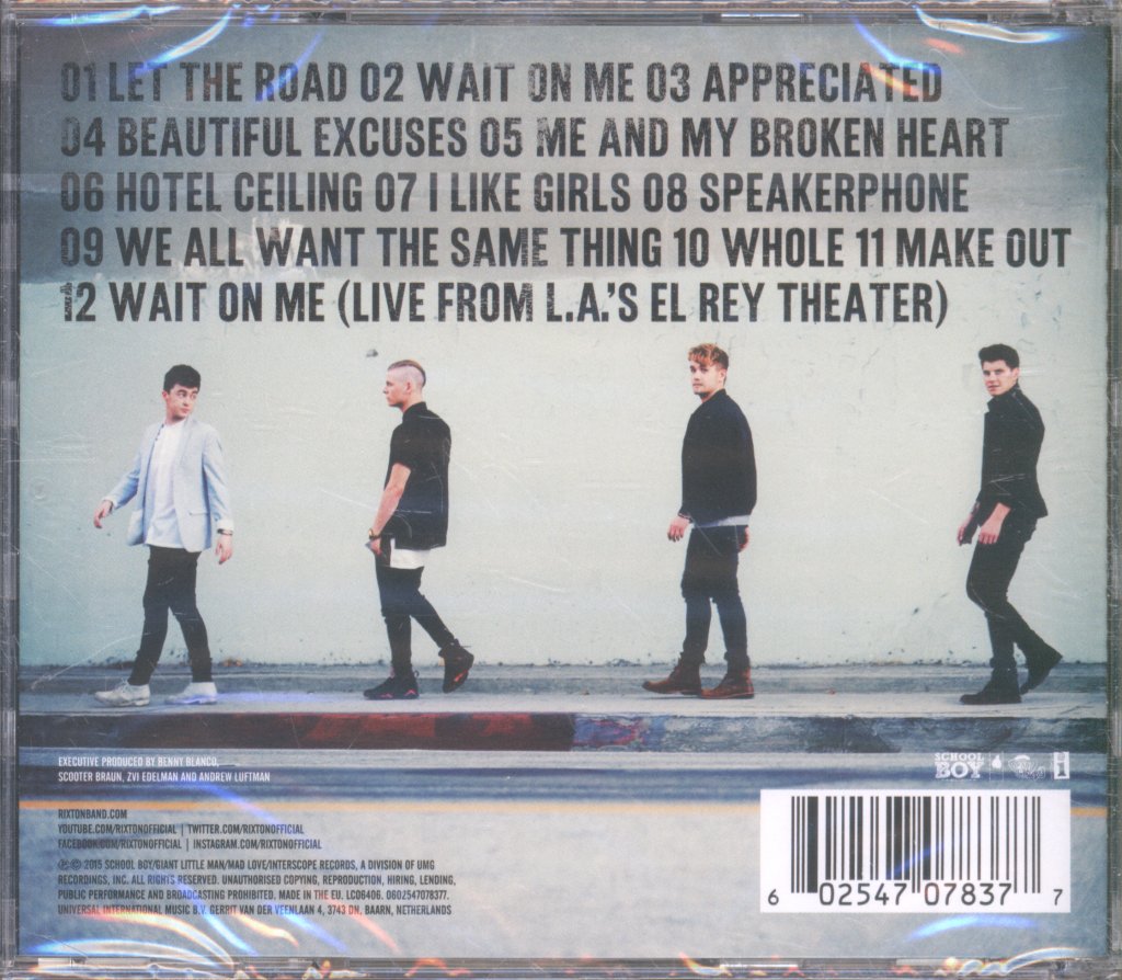 Rixton - Let The Road - Cd