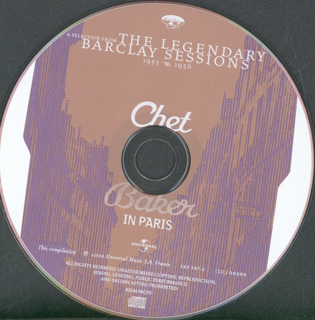 Chet Baker - In Paris - Cd