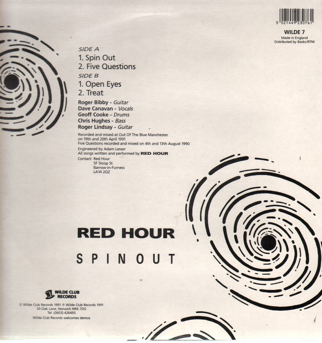 Red Hour - Spin Out - 12 Inch