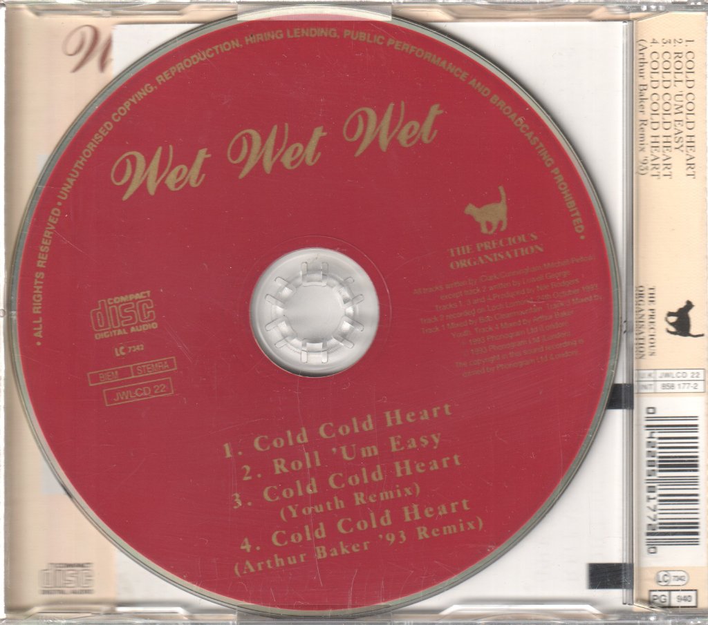 Wet Wet Wet - Cold Cold Heart - Cd
