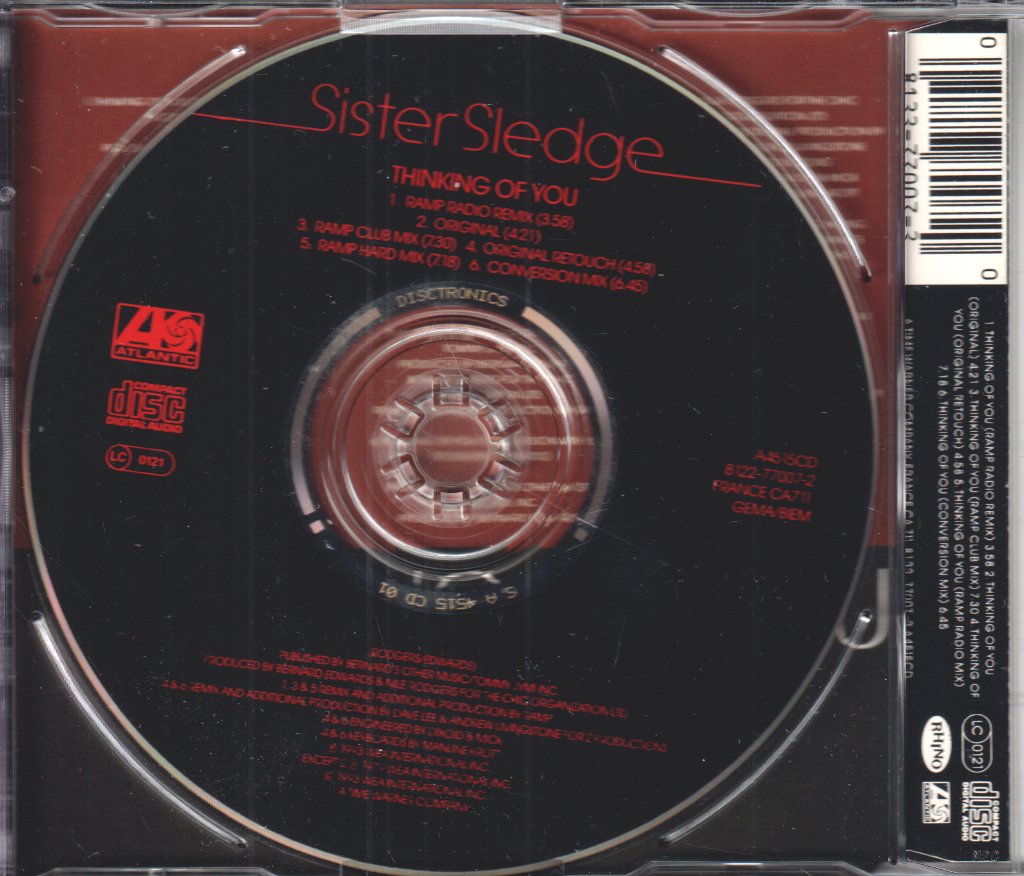 Sister Sledge - Thinking Of You 93 Mixes - Cd