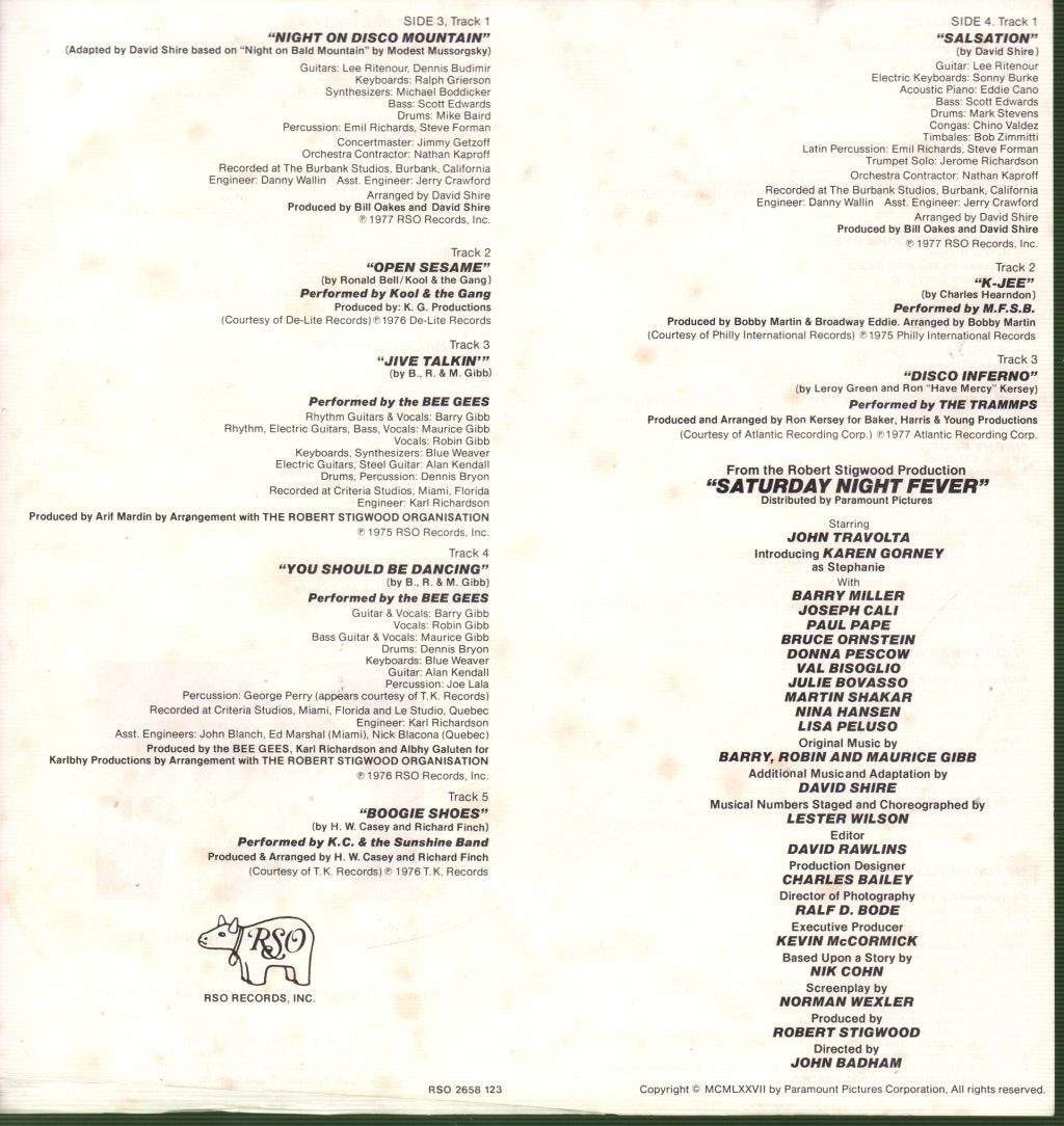 Various Artists - Saturday Night Fever (Original Movie Soundtrack) - Double Lp