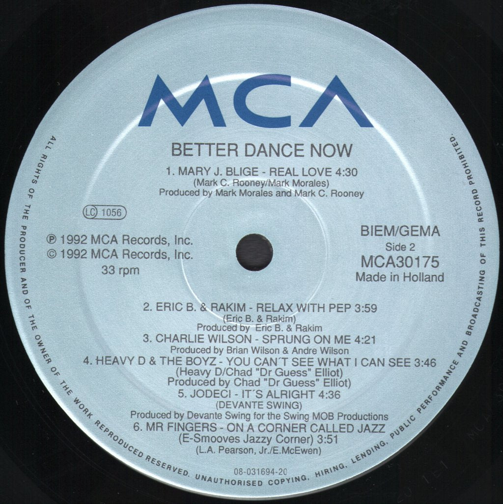 Various Artists - Better Dance Now Volume 2 - Lp