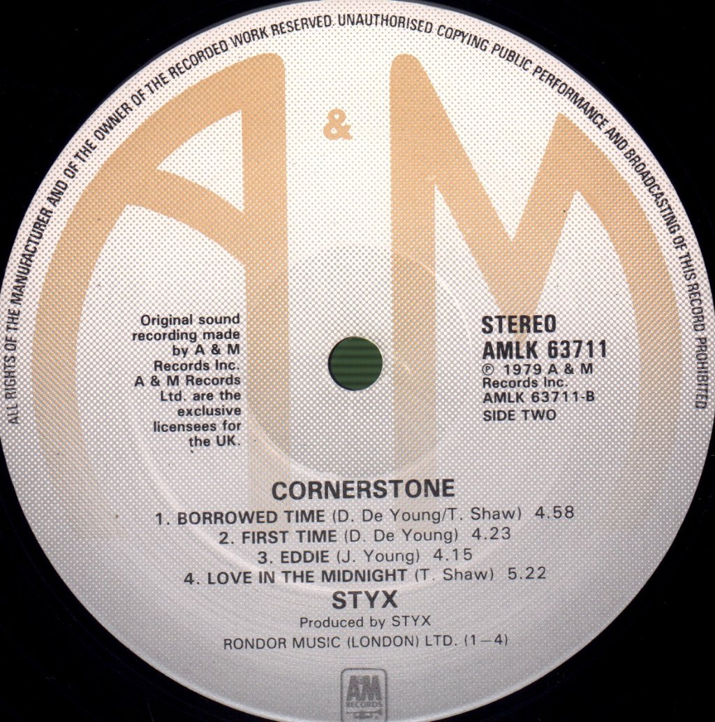 Styx - Cornerstone - Lp