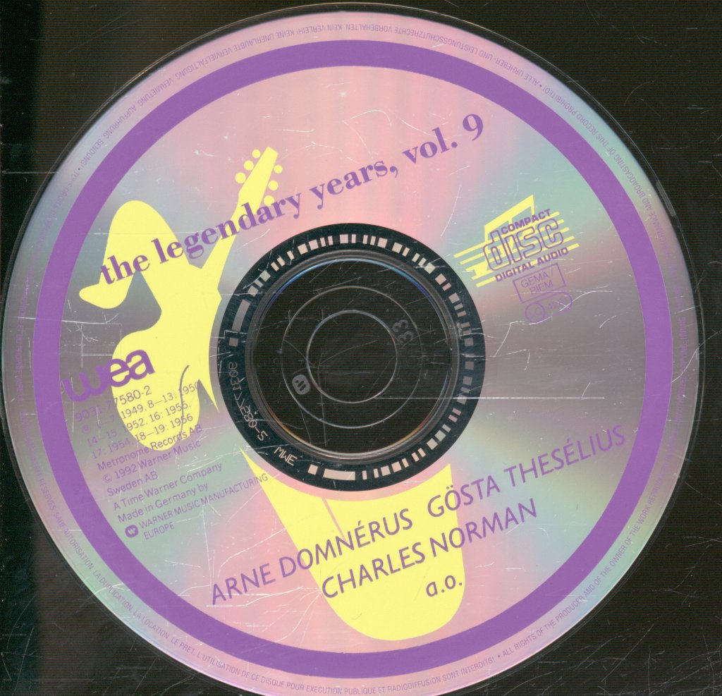 Arne Domnérus, Gösta Theselius, Charles Norman - Legendary Years Vol 9 - Cd