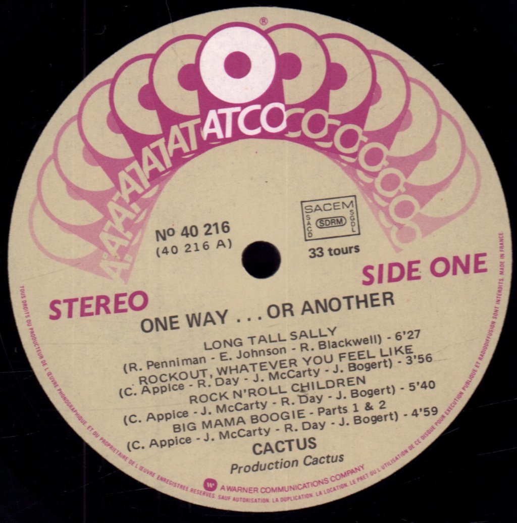 Cactus - One Way Or Another - Lp