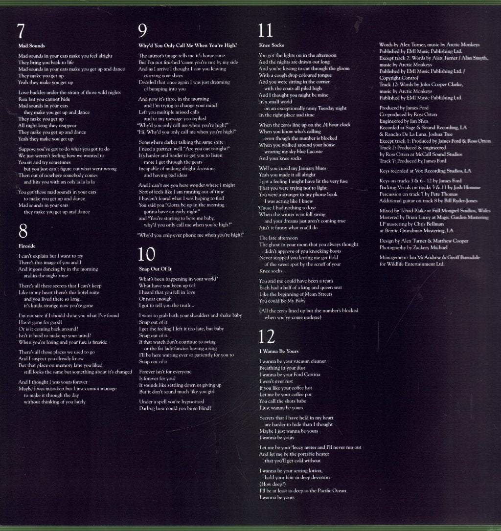 Arctic Monkeys - AM - Lp