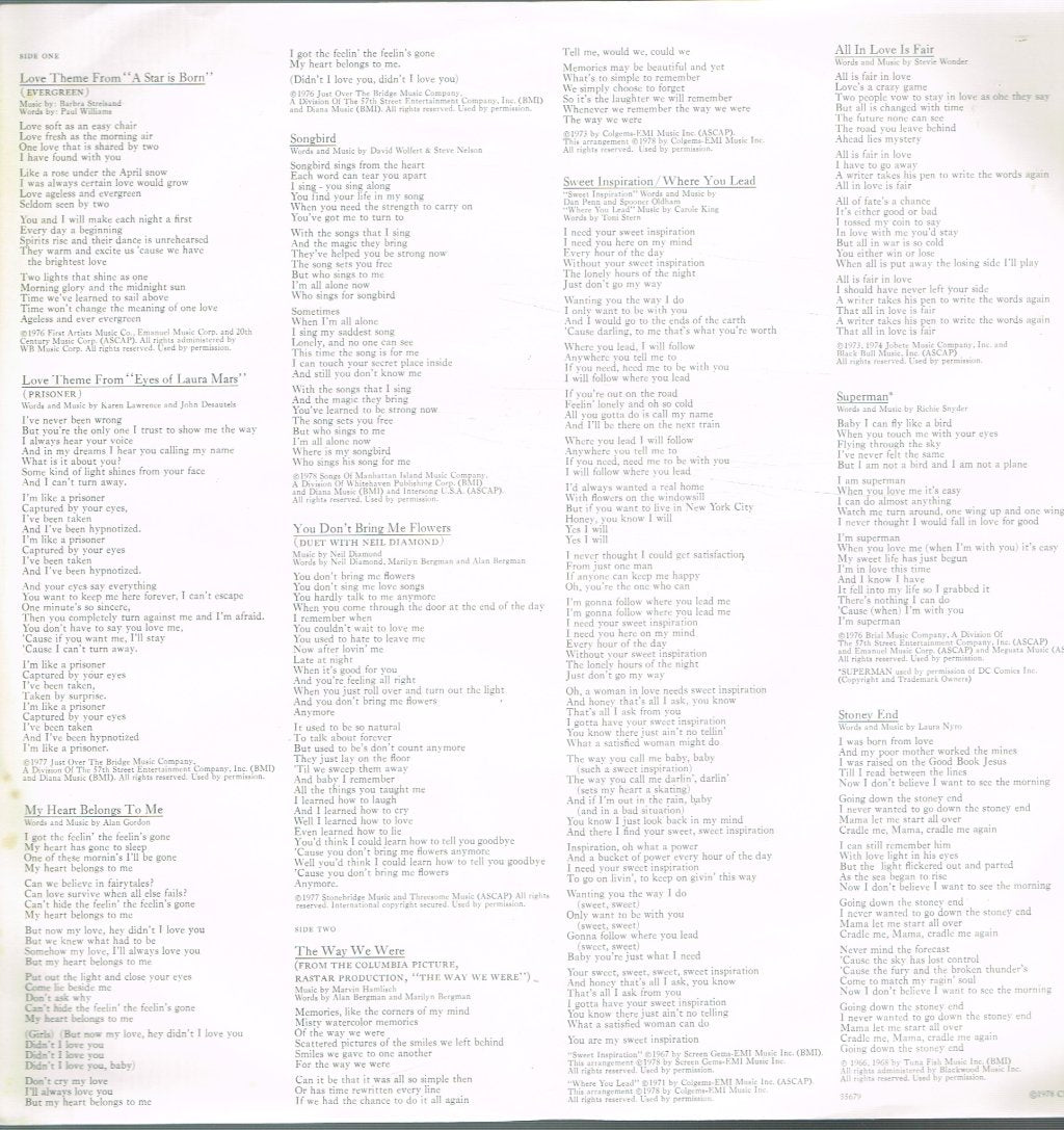 Barbra Streisand - Greatest Hits Volume 2 - Lp