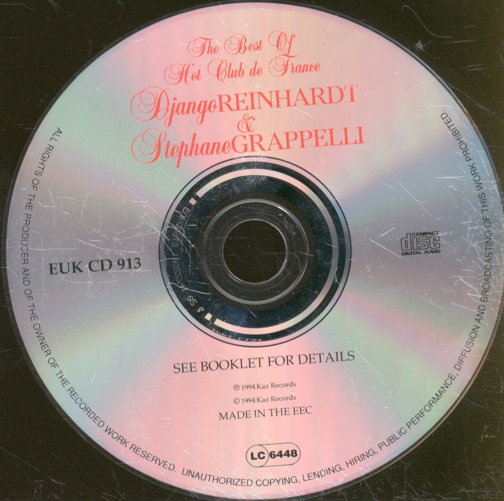 Django Reinhardt And Stephane Grappelly - Best Of Hot Club De France - Cd