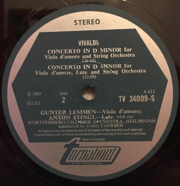 wurttemberg chamber orchestra heilbronn - vivaldi IV Concerti - Lp