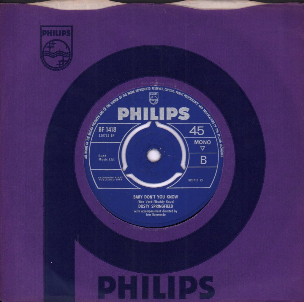 Dusty Springfield - In The Middle Of Nowhere - 7 Inch