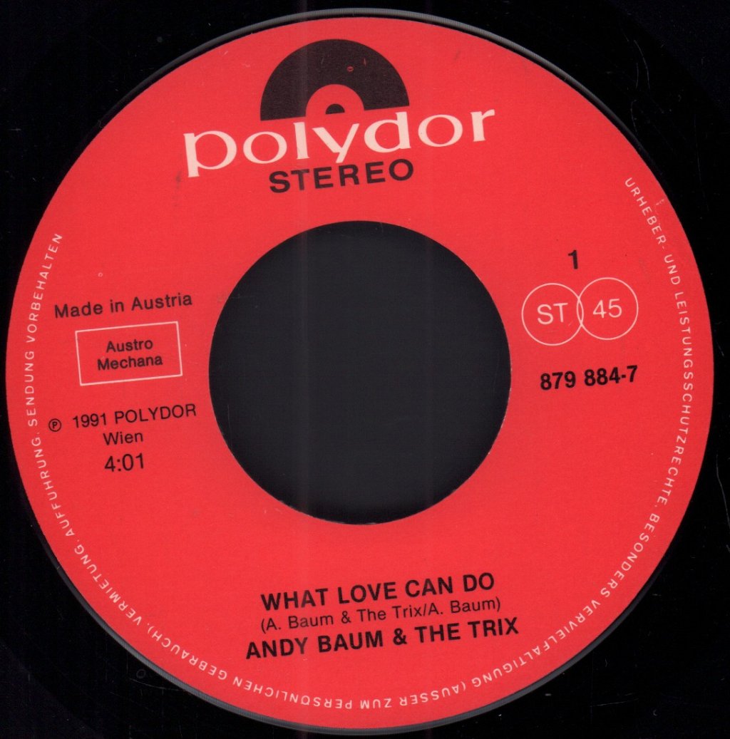 Andy Baum & The Trix - What Love Can Do - 7 Inch