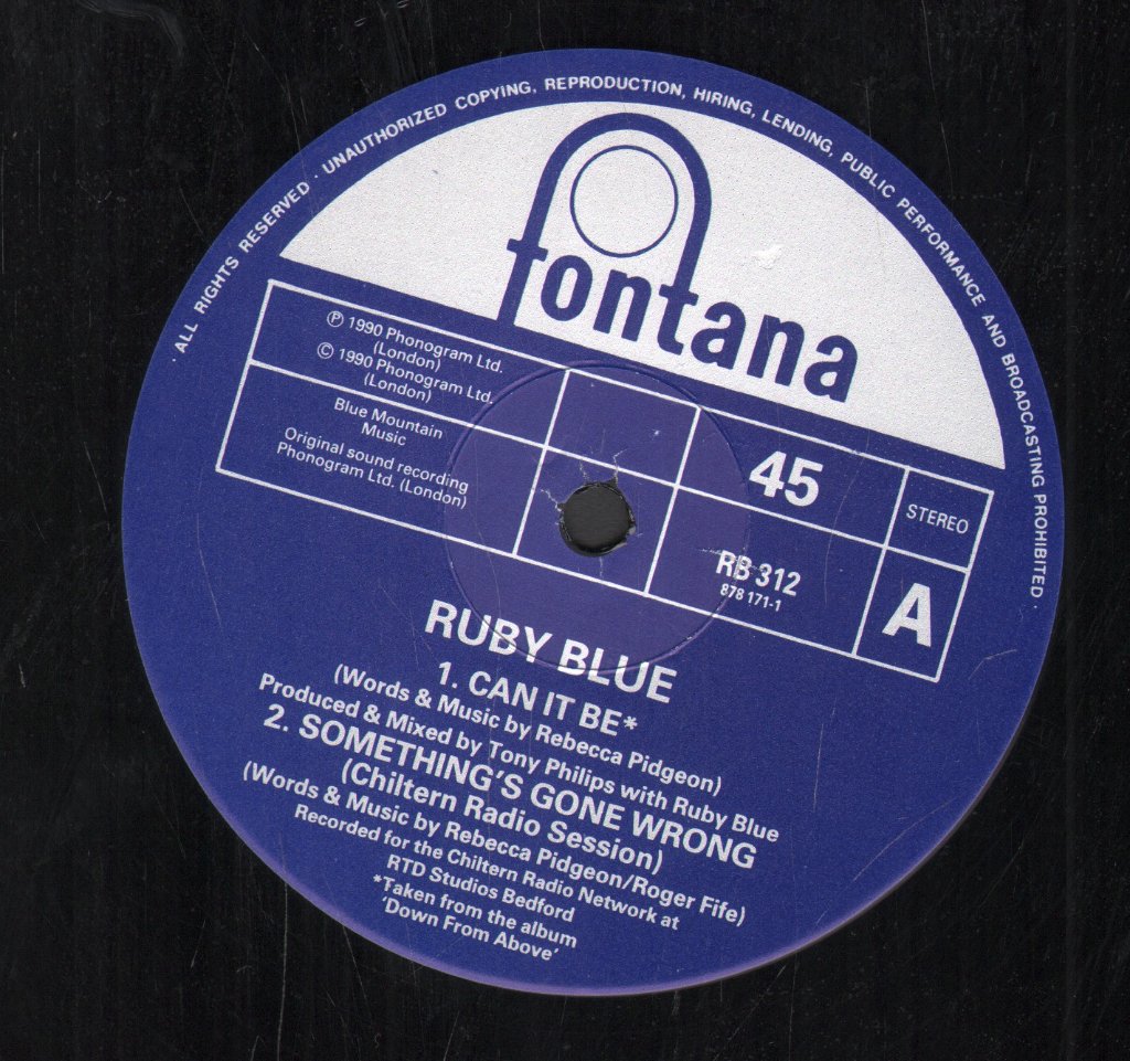 Ruby Blue - Can It Be - 12 Inch