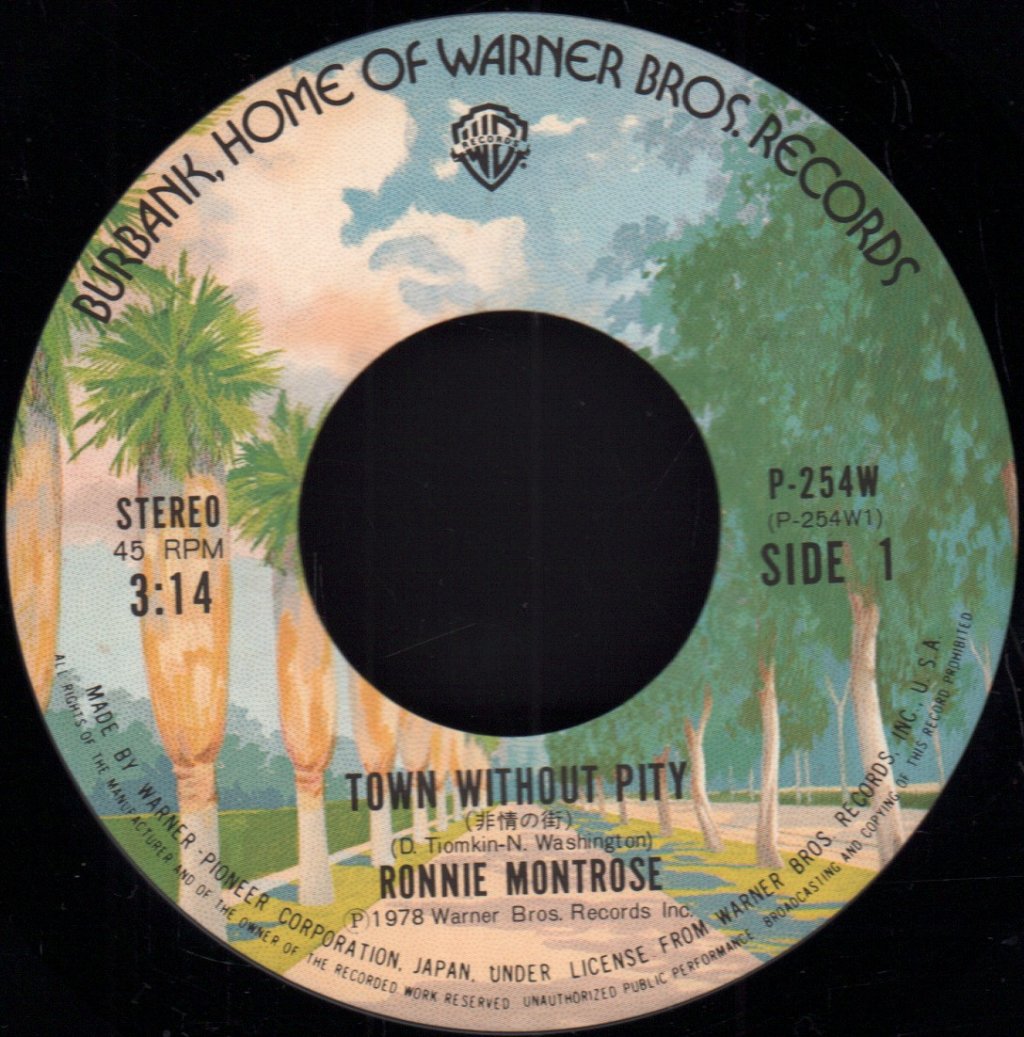 Ronnie Montrose - Town Without Pity - 7 Inch