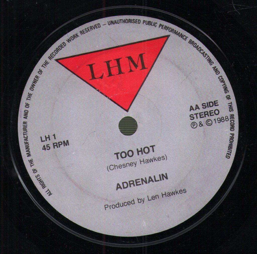 Adrenalin - Friends And Lovers / Too Hot - 7 Inch