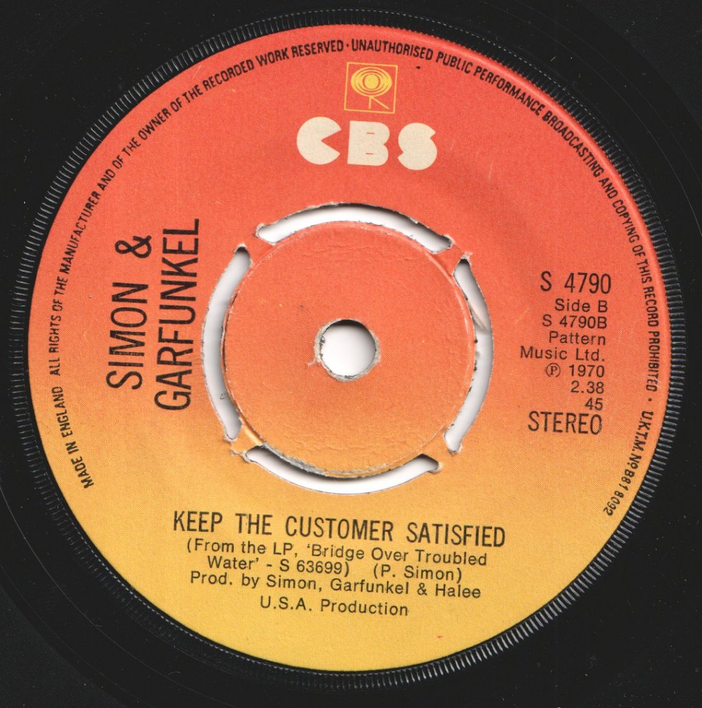Simon & Garfunkel - Bridge Over Troubled Water - 7 Inch